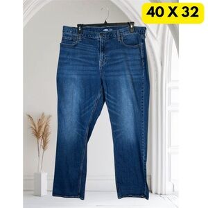 Old Navy Jeans Mens 40x32 Built In Tough Flex Stretch Denim Pants Work Straight